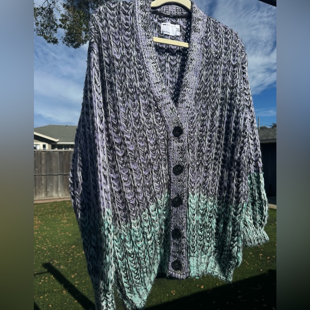 ASOS oversized cardigan sweater